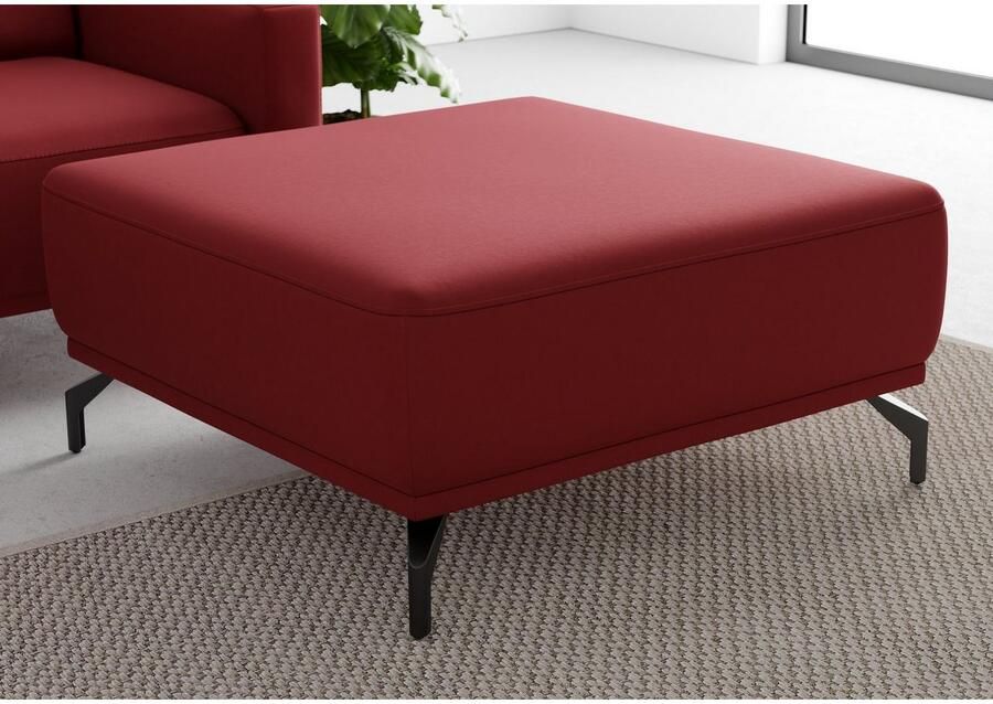 Sit&more Hocker Bailando met binnenvering en zwarte matte metalen poten - Foto 3