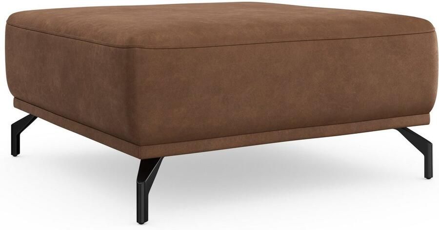 Sit&more Hocker Bailando met binnenvering en zwarte matte metalen poten - Foto 4