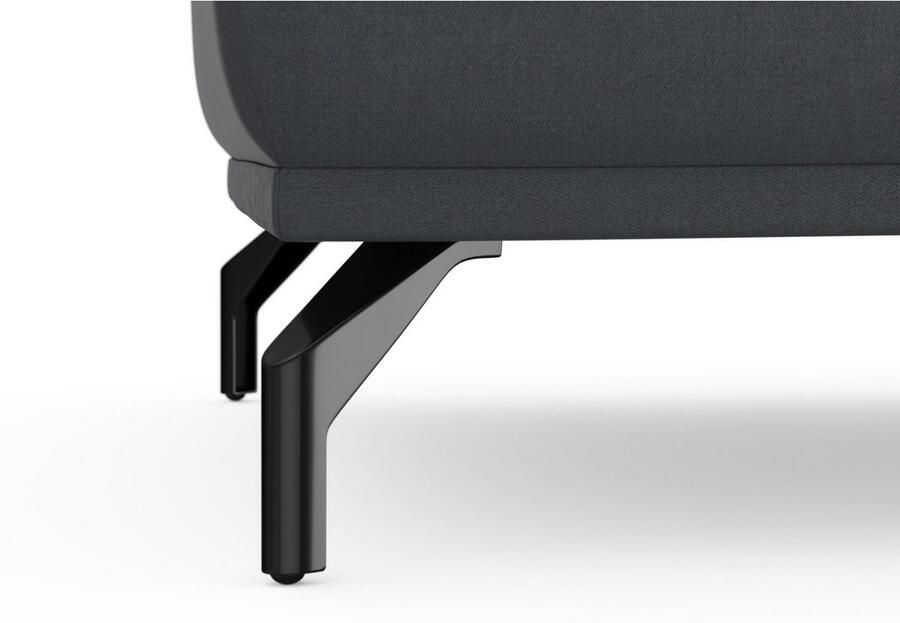 Sit&more Hocker Bailando met binnenvering en zwarte matte metalen poten - Foto 3