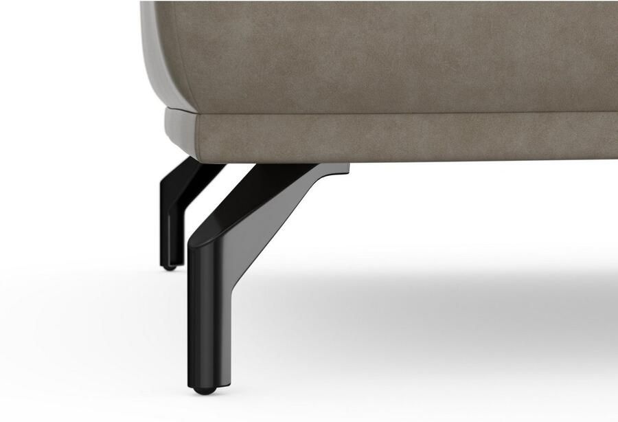 Sit&more Hocker Bailando met binnenvering en zwarte matte metalen poten - Foto 3