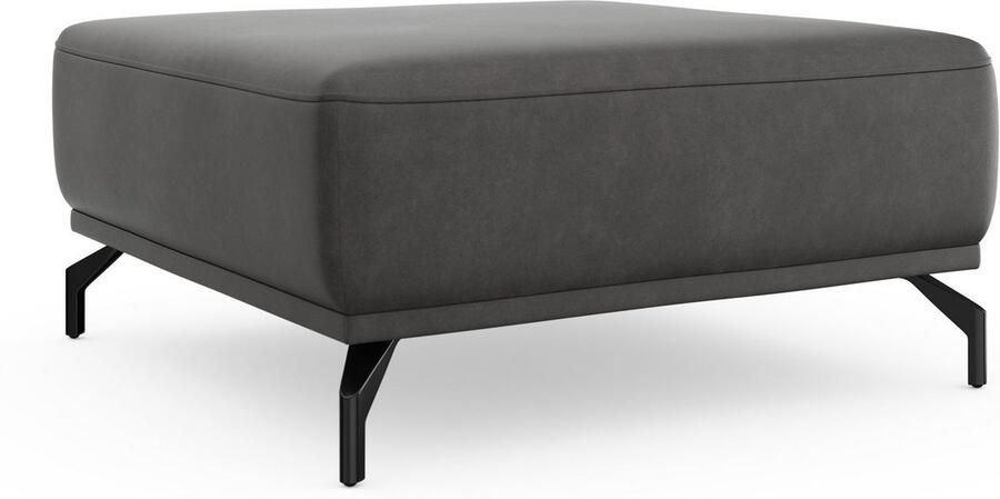 Sit&more Hocker Bailando met binnenvering en zwarte matte metalen poten - Foto 4