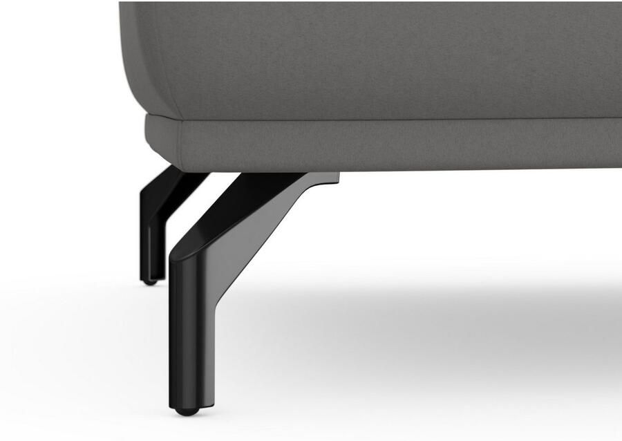 Sit&more Hocker Bailando met binnenvering en zwarte matte metalen poten - Foto 3