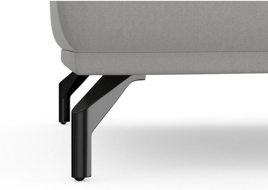 Sit&more Hocker Bailando met binnenvering en zwarte matte metalen poten - Foto 3