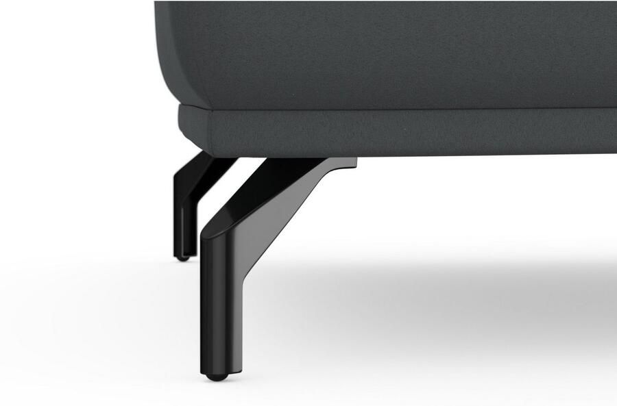 Sit&more Hocker Bailando met binnenvering en zwarte matte metalen poten - Foto 3