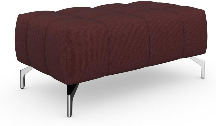 Sit&more Hocker Blauw met zilverkleurige poten - Foto 9