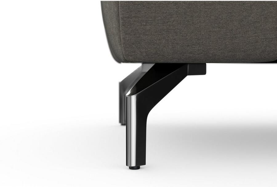 Sit&more Hocker Blauw met zilverkleurige poten - Foto 5