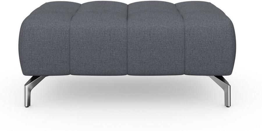 Sit&more Hocker Blauw met zilverkleurige poten - Foto 10