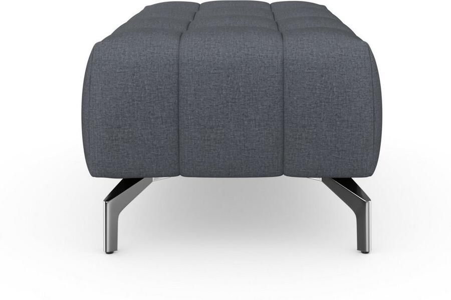 Sit&more Hocker Blauw met zilverkleurige poten - Foto 7