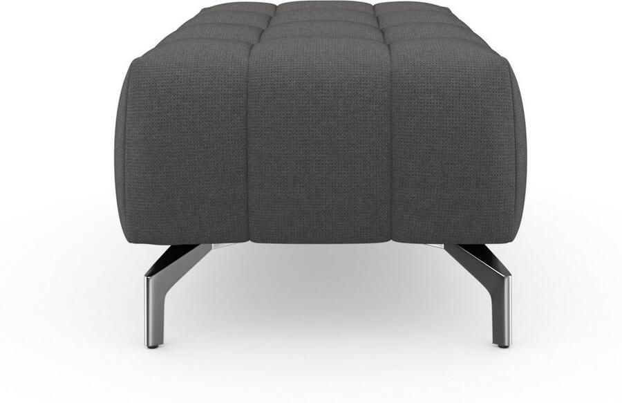 Sit&more Hocker Blauw met zilverkleurige poten - Foto 7