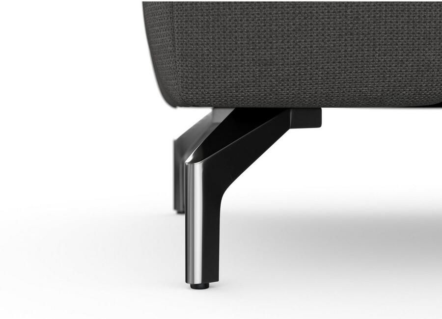 Sit&more Hocker Blauw met zilverkleurige poten - Foto 5