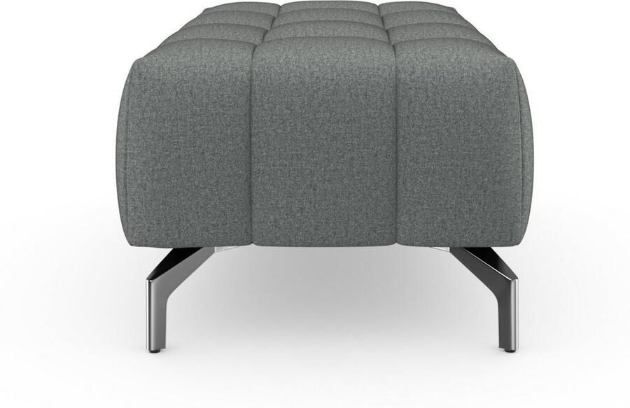 Sit&more Hocker Blauw met zilverkleurige poten - Foto 7