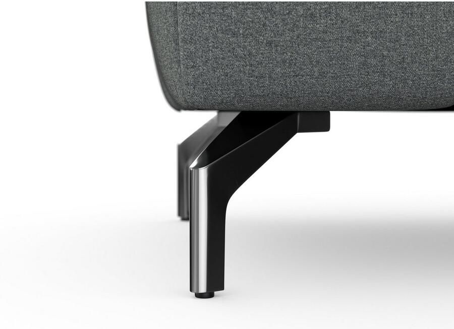 Sit&more Hocker Blauw met zilverkleurige poten - Foto 5