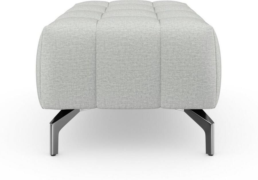 Sit&more Hocker Blauw met zilverkleurige poten - Foto 6