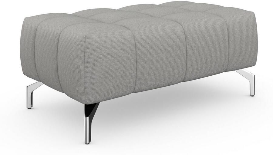 Sit&more Hocker Blauw met zilverkleurige poten - Foto 10