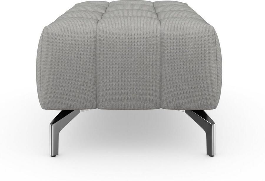 Sit&more Hocker Blauw met zilverkleurige poten - Foto 5