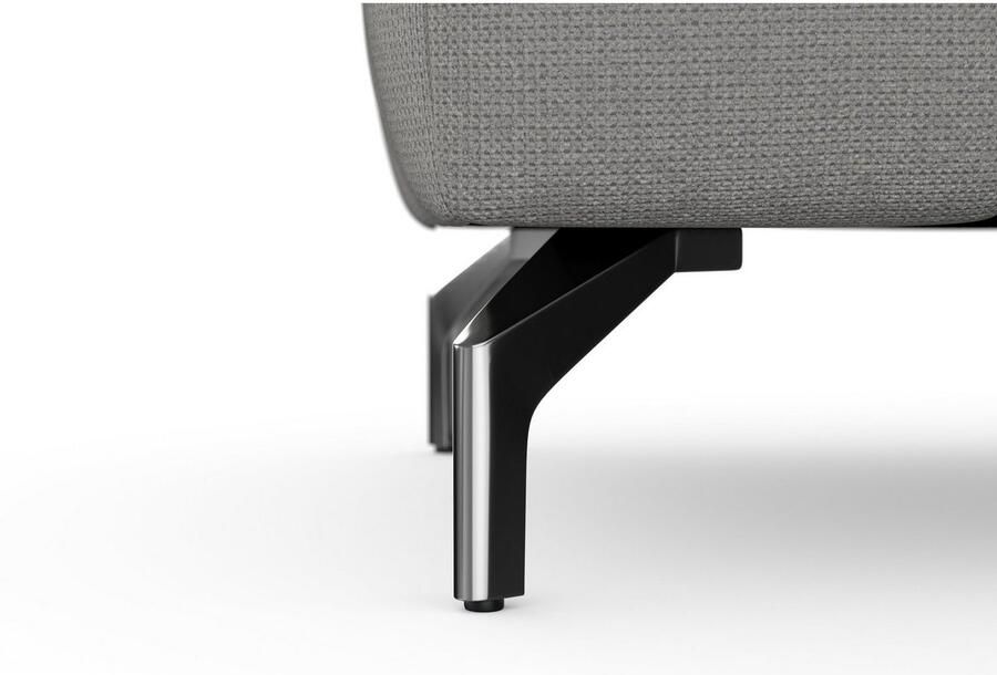 Sit&more Hocker Blauw met zilverkleurige poten - Foto 6