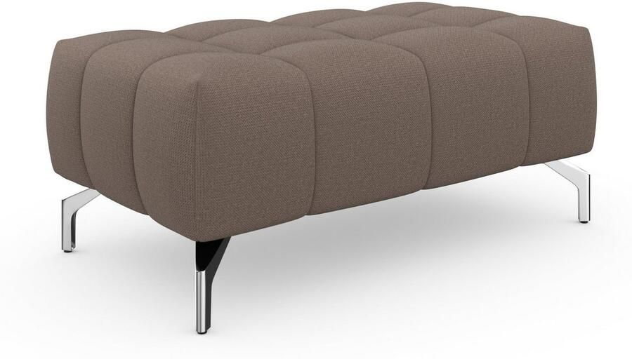 Sit&more Hocker Blauw met zilverkleurige poten - Foto 10