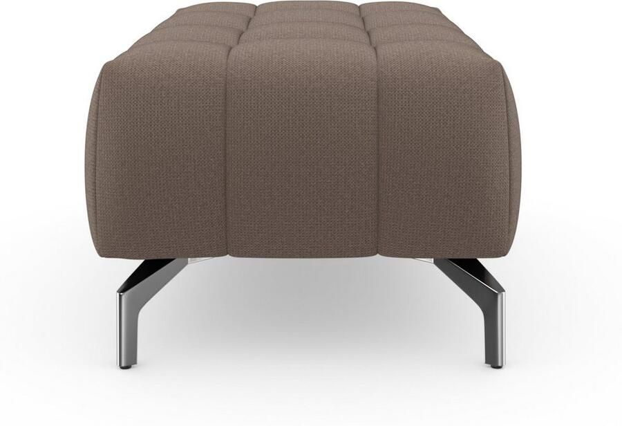 Sit&more Hocker Blauw met zilverkleurige poten - Foto 5