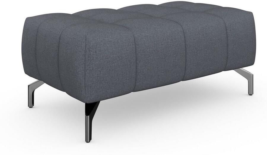 Sit&more Hocker Blauw met zwarte poten - Foto 9