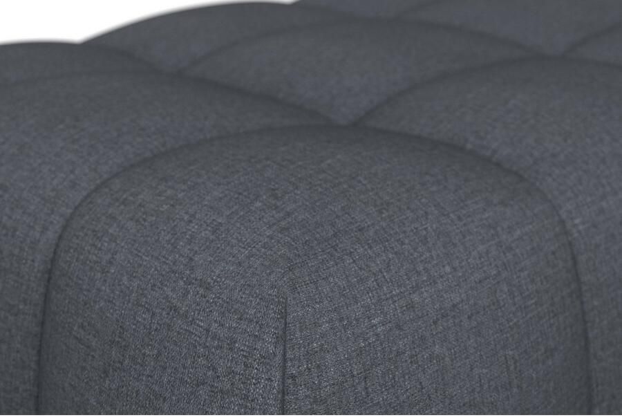 Sit&more Hocker Blauw met zilverkleurige poten - Foto 6