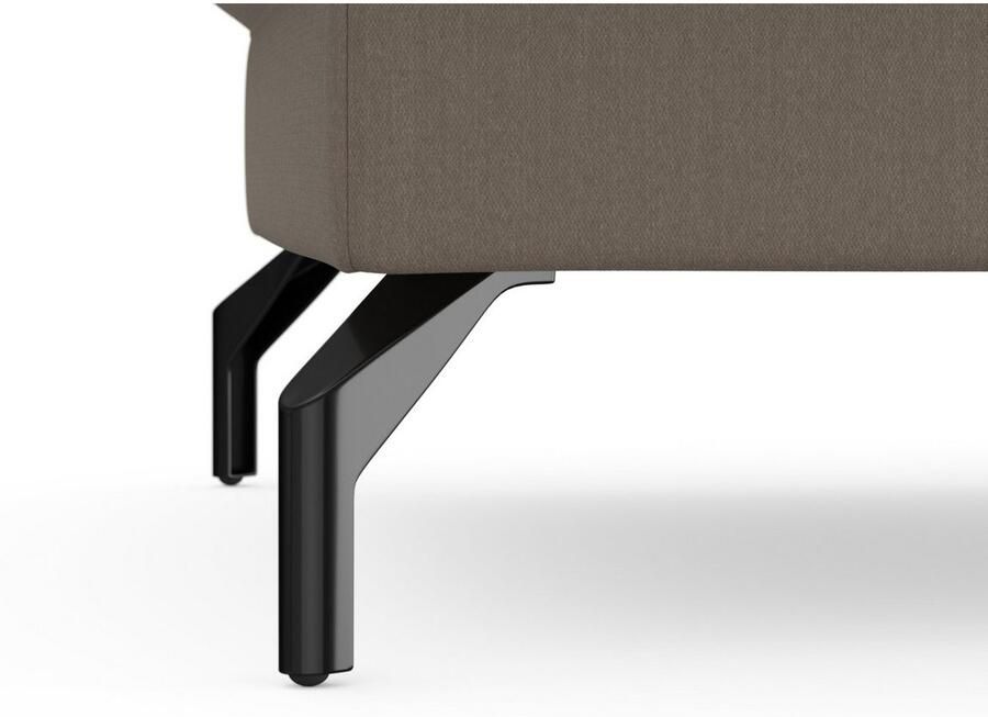 Sit&more Hocker Fashion met binnenvering met hoogwaardige zwarte metalen poten - Foto 3