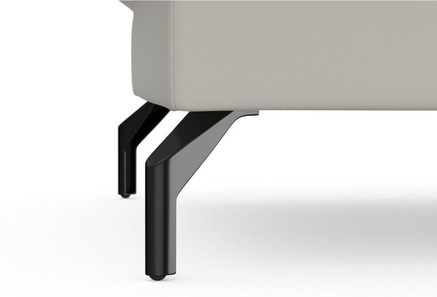 Sit&more Hocker Fashion met binnenvering met hoogwaardige zwarte metalen poten - Foto 3