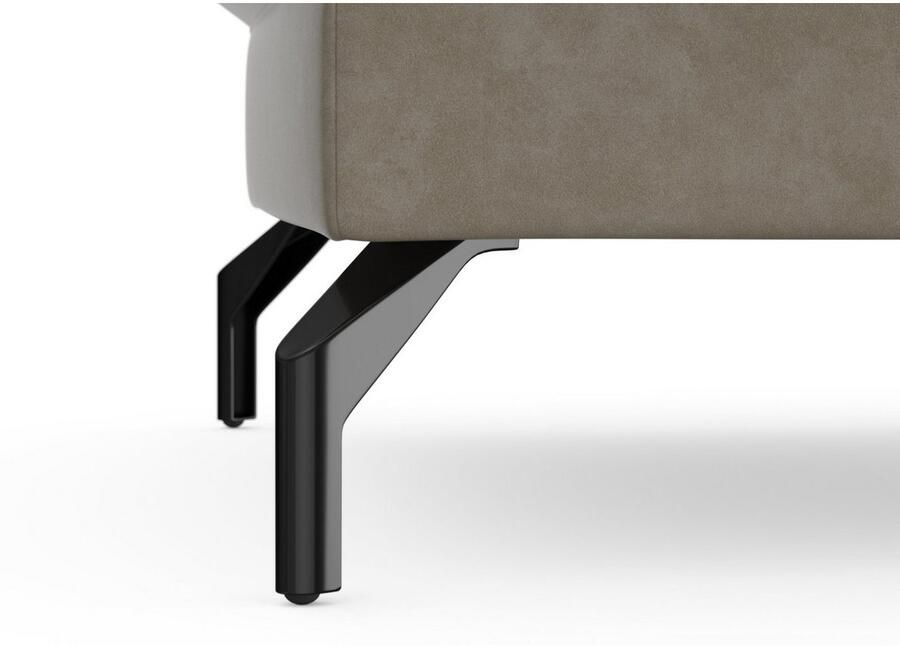 Sit&more Hocker Fashion met binnenvering met hoogwaardige zwarte metalen poten - Foto 3