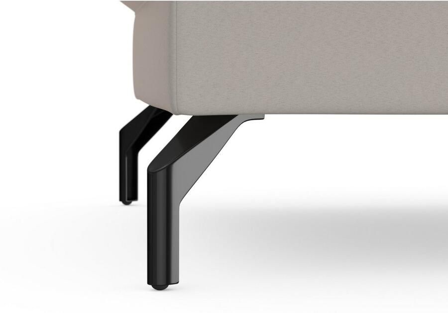 Sit&more Hocker Fashion met binnenvering met hoogwaardige zwarte metalen poten - Foto 3