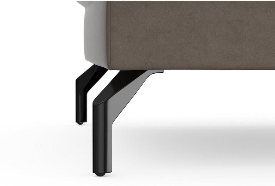 Sit&more Hocker Fashion met binnenvering met hoogwaardige zwarte metalen poten - Foto 3
