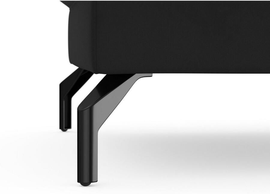 Sit&more Hocker Fashion met binnenvering met hoogwaardige zwarte metalen poten - Foto 3