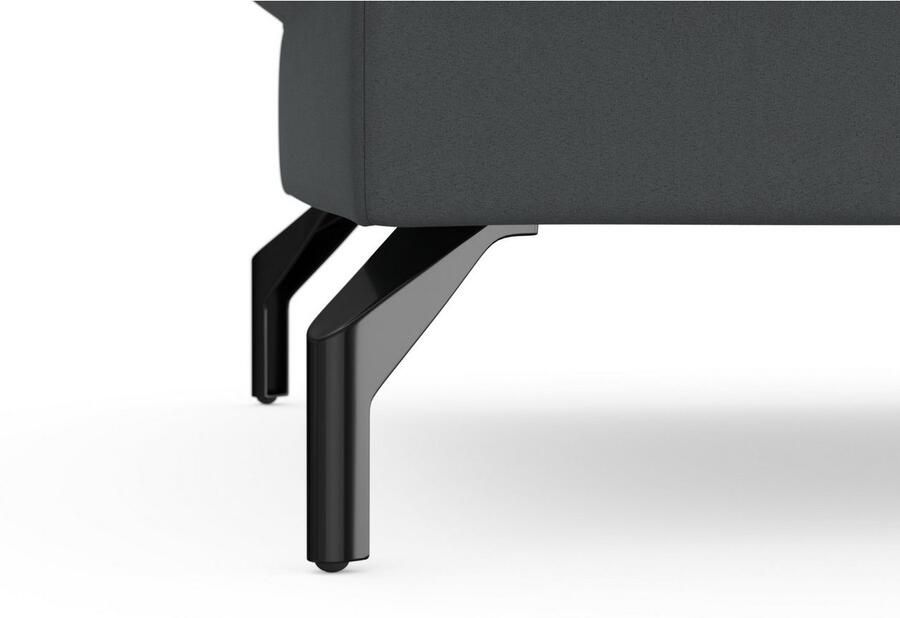 Sit&more Hocker Fashion met binnenvering met hoogwaardige zwarte metalen poten - Foto 3