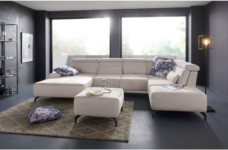 Sit&more Hocker GIZEH Poothoogte 12 cm naar keuze in 2 verschillende pootkleuren - Foto 4