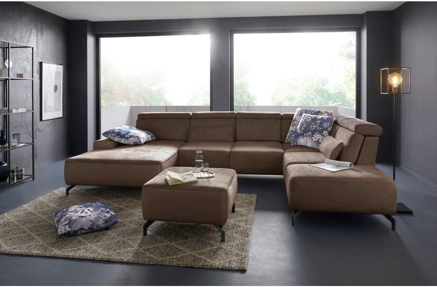 Sit&more Hocker GIZEH Poothoogte 12 cm naar keuze in 2 verschillende pootkleuren - Foto 4
