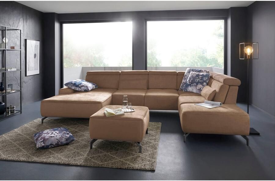 Sit&more Hocker GIZEH Poothoogte 12 cm naar keuze in 2 verschillende pootkleuren - Foto 4