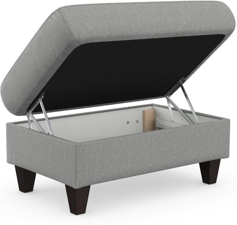 Sit&more Hocker met bergruimte Farö met bergruimte en binnenvering en wengékleurige poten - Foto 3