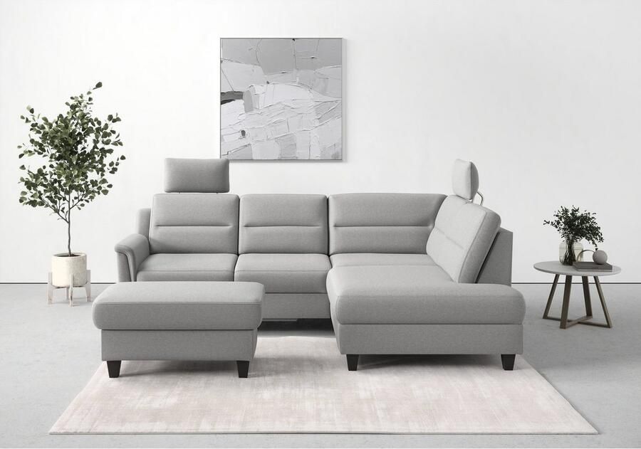 Sit&more Hocker met bergruimte Farö met bergruimte en binnenvering en wengékleurige poten - Foto 4