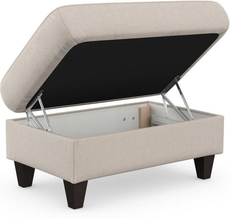 Sit&more Hocker met bergruimte Farö met bergruimte en binnenvering en wengékleurige poten - Foto 3