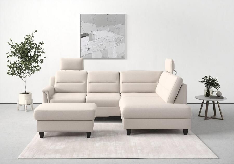 Sit&more Hocker met bergruimte Farö met bergruimte en binnenvering en wengékleurige poten - Foto 4