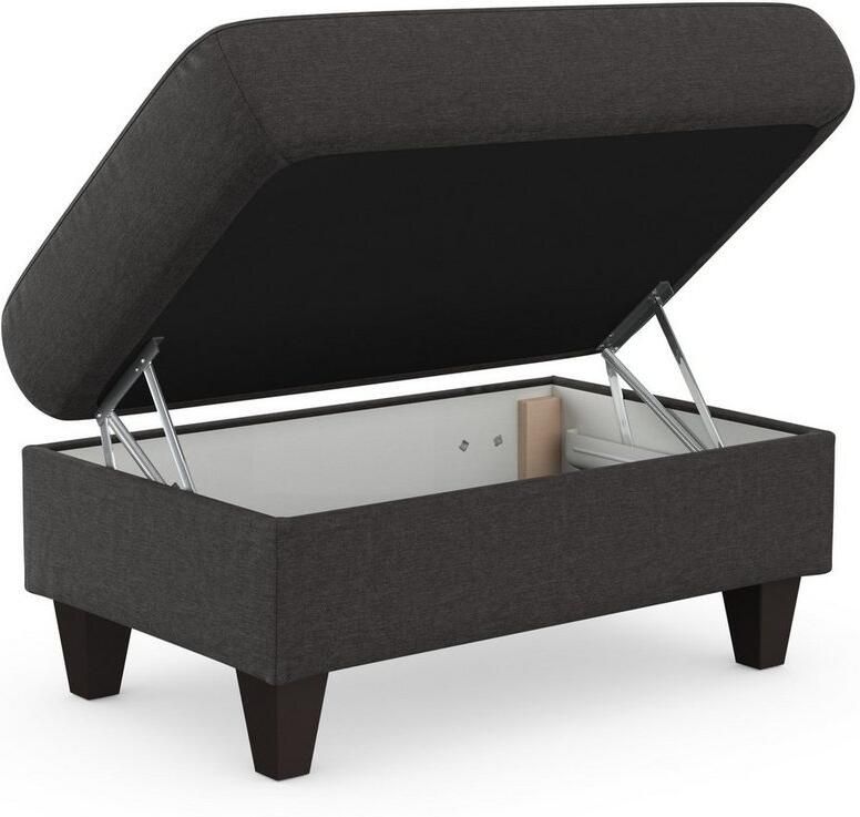 Sit&more Hocker met bergruimte Farö met bergruimte en binnenvering en wengékleurige poten - Foto 3