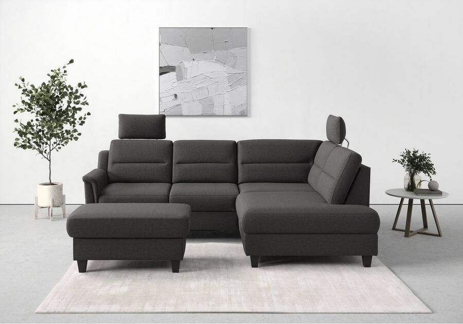 Sit&more Hocker met bergruimte Farö met bergruimte en binnenvering en wengékleurige poten - Foto 4