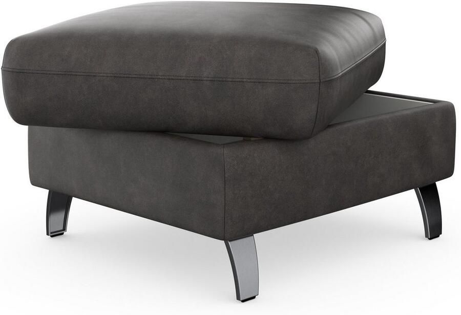 Sit&more Hocker met bergruimte Grenoble met bergruimte en gesatineerde poten - Foto 4