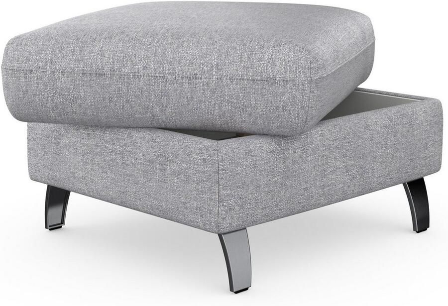 Sit&more Hocker met bergruimte Grenoble met bergruimte en gesatineerde poten - Foto 4