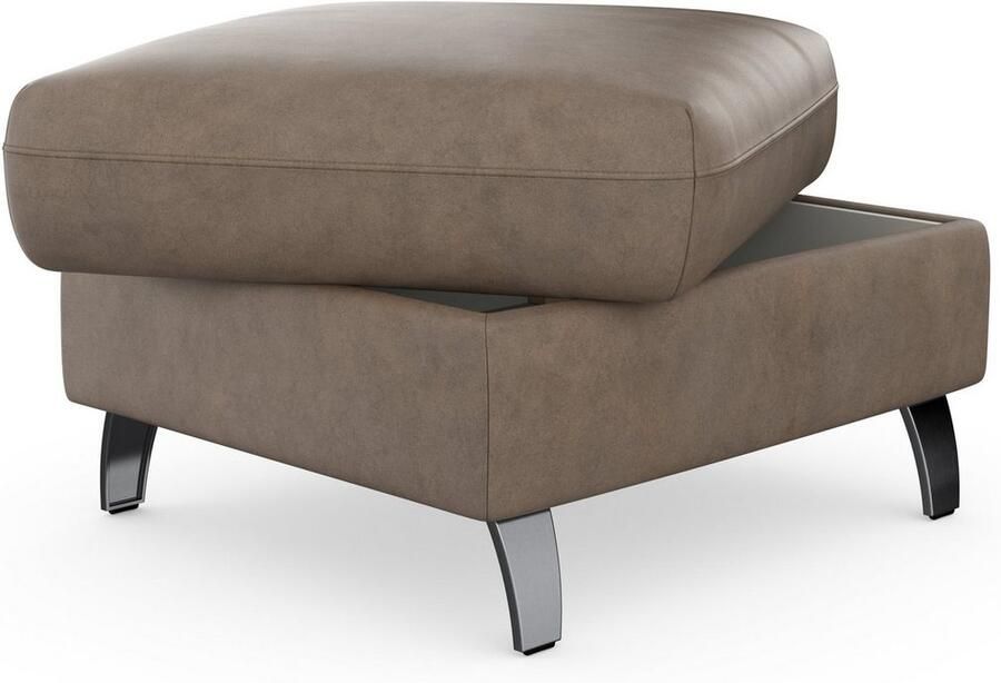 Sit&more Hocker met bergruimte Grenoble met bergruimte en gesatineerde poten - Foto 4