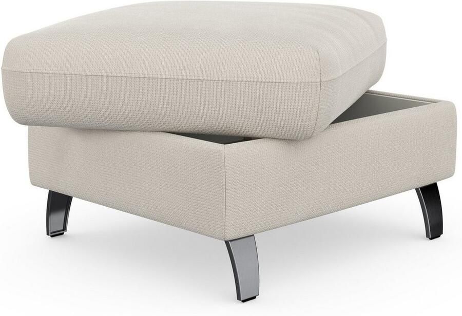 Sit&more Hocker met bergruimte Grenoble met bergruimte en gesatineerde poten - Foto 5