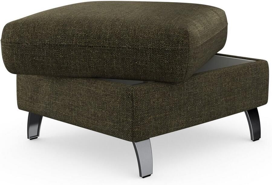 Sit&more Hocker met bergruimte Grenoble met bergruimte en gesatineerde poten - Foto 4