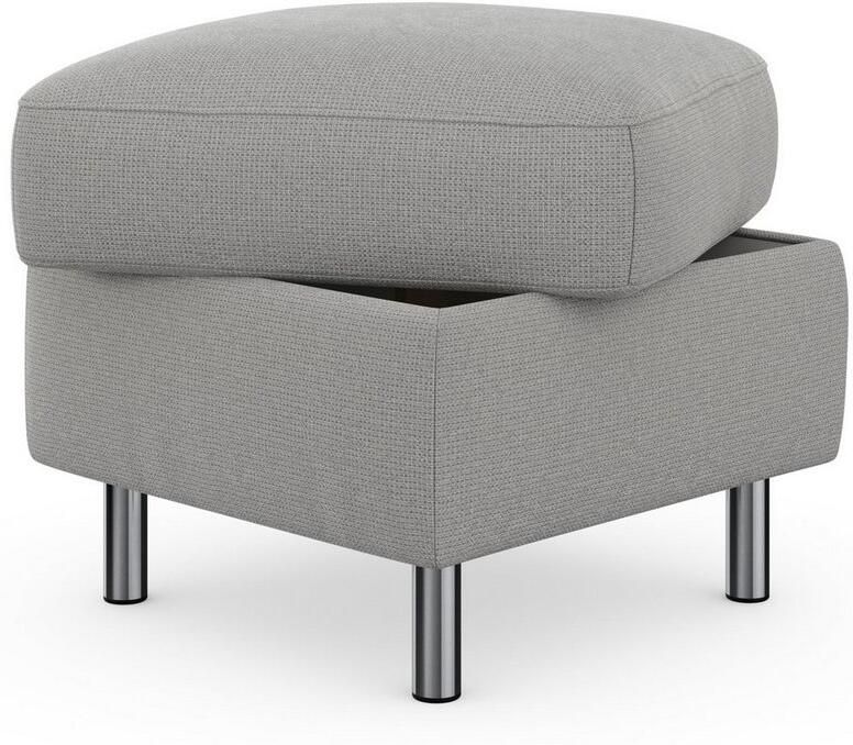 Sit&more Hocker met bergruimte Sinatra Zitoppervlak is afneembaar chroomkleurige metalen poten - Foto 8