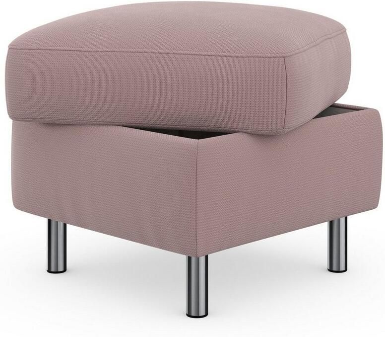 Sit&more Hocker met bergruimte Sinatra Zitoppervlak is afneembaar chroomkleurige metalen poten - Foto 8