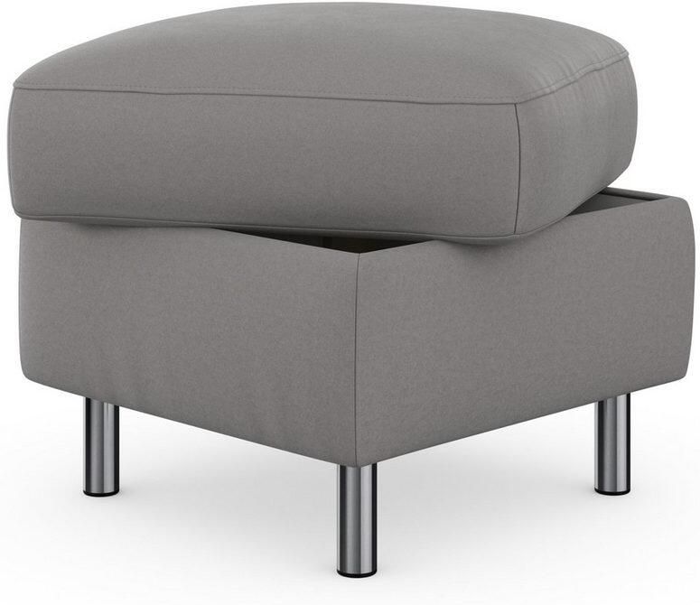 Sit&more Hocker met bergruimte Sinatra Zitoppervlak is afneembaar chroomkleurige metalen poten - Foto 8