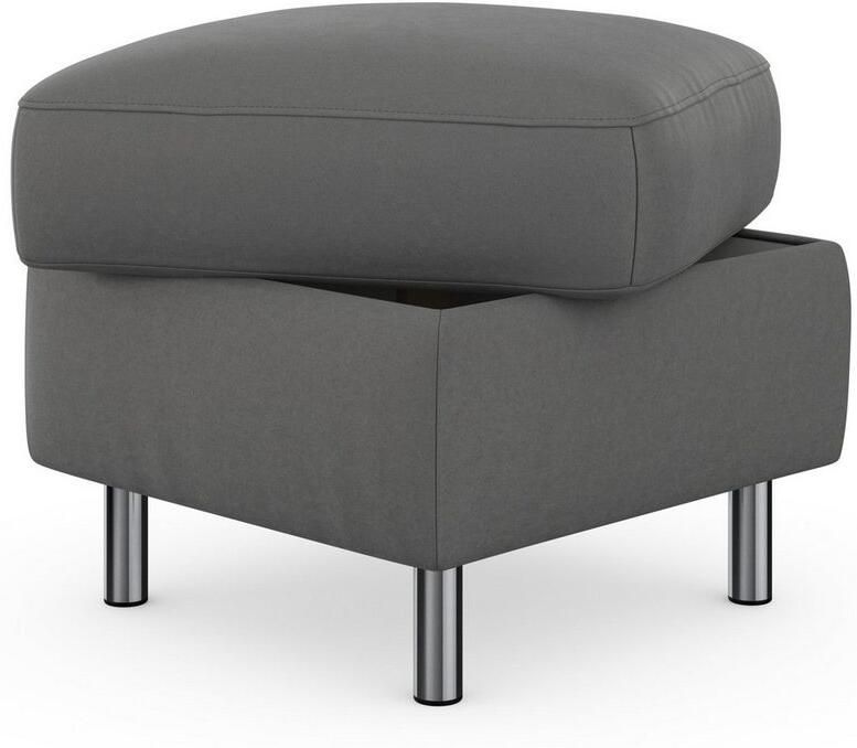 Sit&more Hocker met bergruimte Sinatra Zitoppervlak is afneembaar chroomkleurige metalen poten - Foto 8