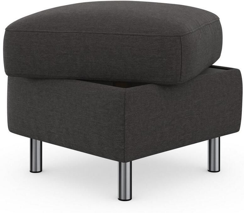 Sit&more Hocker met bergruimte Sinatra Zitoppervlak is afneembaar chroomkleurige metalen poten - Foto 6